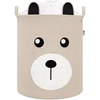 Polesie Panier à jouets en coton, 43x35x45 cm, Beige Bear,