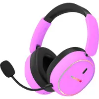 HATOR Phoenix 2 Wireless, filaire et sans fil, 10 - 44 000 Hz, gaming, 265 g, casque avec micro, violet
