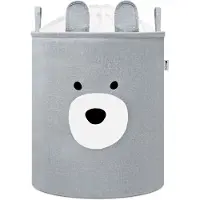 Sipo Panier de rangement pliable pour jouets avec cordon, 63L, Bear,