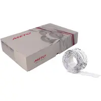 Meto Étiquettes de prix , pour étiqueteuses de prix à 1 ligne, adhésives en permanence, bord ondulé, L 22 x H 12 mm, papier FSC, blanc, 42 rouleaux de 1500 pièces