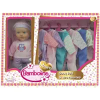 Dimian Poupée de 30 cm avec 6 tenues assorties pour enfants