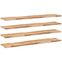 vidaXL Étagères flottantes 4 pcs 120x30x2 cm acacia massif à l'huile