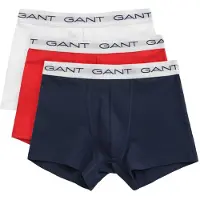 Gant Boxers trunk Lot de 3 Marine Blanche Rouge
