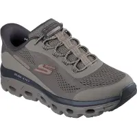 SKECHERS pour homme. 237812 Baskets Glide Step taupe (44), 1 à 3 cm, Lacets, Casuel, Sport, Multisport