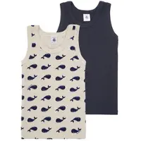 Petit Bateau Debardeur enfant 2 DEBARDEURS garcons - Marine - 5 ans