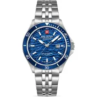 Swiss Military Hanowa Montre à quartz argent / bleu onesize hommes 42 mm SMWGH0006701, SMWGH0006702, SMWGH0006703, SMWGH0006704