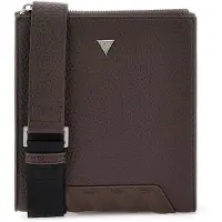 GUESS Torino Flat Crossbody Marron Homme