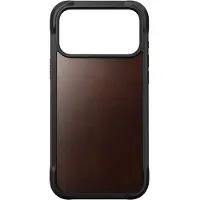 Nomad Coque Rugged Horween Leather pour Apple iPhone 17 Pro Max - Rustic Brown