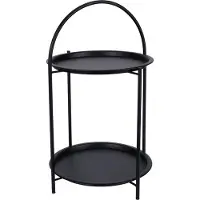Basics Metal Side Table Noir 40 x 66 cm