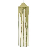 Ferm Living Dryp Bougie Pilier Olive Green | 20 cm