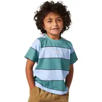Rip Curl Grom Energy Kurzarm-t-shirt Blau 7-8 Years Junge Blau 7-8 Years