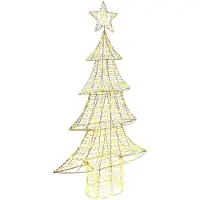 vidaXL Sapin de Noël avec 160 LED Blanc chaud 150 cm PET