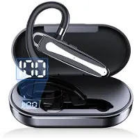 Otiume Wireless Headset PRO - Noise Canceling - Including Charging Case - Bluetooth 5.3 - Bluetooth Headset - Hands-free Calling Car - Earphones Wireless with Microphone