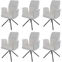 Mendler Chaise de salle à manger -N99 (lot de 6)