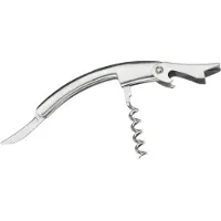Westmark Kellnerbesteck gebogen, Edelstahl, 11x1.5x4 cm, Ouvre-bouteille, Argent