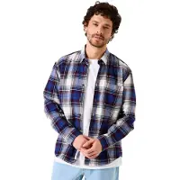 Garcia homme Chemise, XXL, Bleu