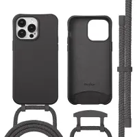 IMoshion Coque arrière Color avec cordon amovible et MagSafe Apple iPhone 14 Pro Max - Black Coffee