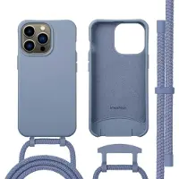 IMoshion Coque arrière Color avec cordon amovible et MagSafe Apple iPhone 13 Pro - Ash Blue