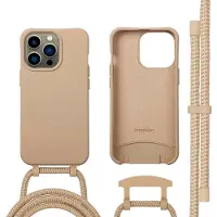 IMoshion Coque arrière Color avec cordon amovible et MagSafe Apple iPhone 13 Pro - Nude