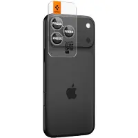 Spigen Optik Pro EZ Fit Lens Protector lot de 2 pour Apple iPhone 16 Pro (Max) / 15 Pro (Max) / 14 Pro (Max) - Gray