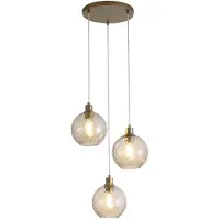 Searchlight Suspension Radiance Or 3 lumières