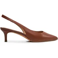 Ralph Lauren pour femme. 802927937002 Chaussures en cuir Lolah marron (38), 5 à 8 cm, Aucun, Casuel, Fête