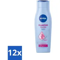 Nivea Shampooing Diamond Gloss Care 250 ml - Pack avantage - 12 pièces