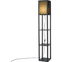 QAZQA Lampadaire intelligent noir avec Wifi A60 - Stojan