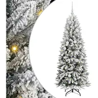 vidaXL Sapin de Noël artificiel avec 150 LED Blanc 63 x 63 x 150 cm
