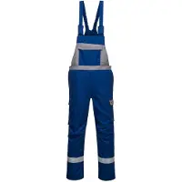 Portwest Cotte à Bretelles Bizflame Ultra Bicolore Couleur : Bleu Royal Taille S -