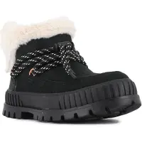 Palladium Bottines à lacets 'Pallashock Lo Hiver' crème / noir