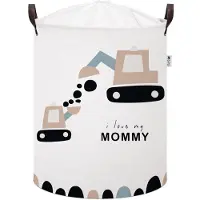 Mar-pol Panier à jouets en coton, 35X45 cm, Love Mommy,