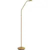 QAZQA Lampadaire moderne bronze avec LED à 3 niveaux rechargeable - Waldorf