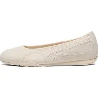 Puma Catch Soleil Ballerina SD - Chaussures d'été pour femme, ballerines en daim blanc 406310-02, EU 36 UK 3,5