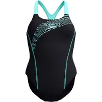 Speedo Medley Logo Swimsuit Noir UK 40 Femme