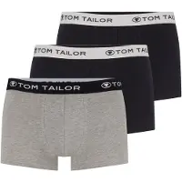 Tom Tailor Boxers anthracite / gris chiné / noir / blanc