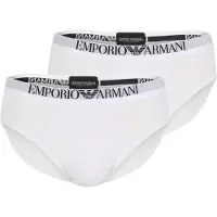 Emporio Armani pour homme. EM000251_AF14134 Ensemble 2 slip Max blanc (M), Homewear, Viscose