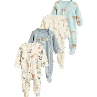 Next Pyjama crème / aqua / bleu-gris / noisette