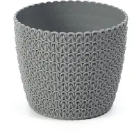 Lamela Flowerpot Magnolia 736-27, plastic, Ø 30 cm, grey