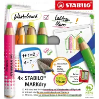 Stabilo Markdry Neon Whiteboardmarker (4x)