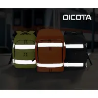 Dicota Hi-Vis V2, ville, garçon/fille, 39,6 cm (15.6"), Boîtier pour ordinateur portable, résistant à l'eau, polyéthylène téréphtalate, polyuréthane thermoplastique (TPU)