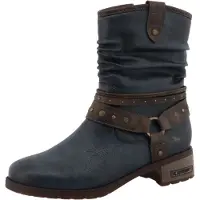 Mustang Bottines bleu marine / brun foncé