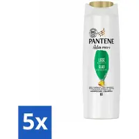 Pantene - Shampooing - Lisse & Soyeux - Nourrit et Fortifie - Pour les cheveux crépus - 225 ml - Pack Avantage - 5 pièces