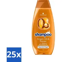 Schwarzkopf - Shampooing Huile d'Argan & Réparateur - Nourrit et Fortifie - 400 ml - Lot Avantageux - 25 pièces