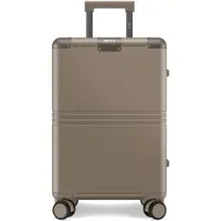 Onyx Hybrid Pro Hand Luggage Suitcase 35 Litres - Polycarbonate recyclé et design sans fermeture éclair - Valise de voyage avec serrure TSA et roues pivotantes - Trolley léger - Desert Clay