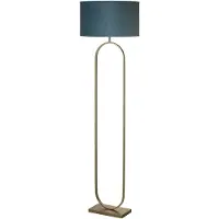 Searchlight Lampadaire Modish bronze avec capuchon vert bleu