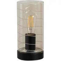 Searchlight Lampe de table Broughton Verre ambré