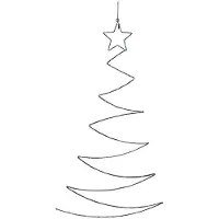 Svenska Living Décoration murale LED « Sapin de Noël » vert 100 x 60 cm