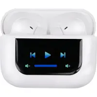 Grundig Casque sans fil Bluetooth 5.4 - Casque Bluetooth avec micro - In Ear Bluetooth avec suppression du bruit - Ecran tactile de chargement avec indicateur LED et câble de type C