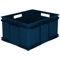 Keeeper Boîte de rangement Euro-Box XXL bruno eco, sky blue 54 litres, matériau : PP/regranulat, roulement (54 l, 52 x 43 x 28 cm)